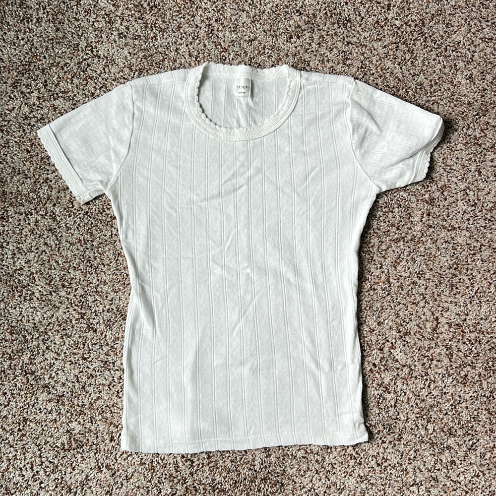 Leset Kelly slim fit tee white size XS